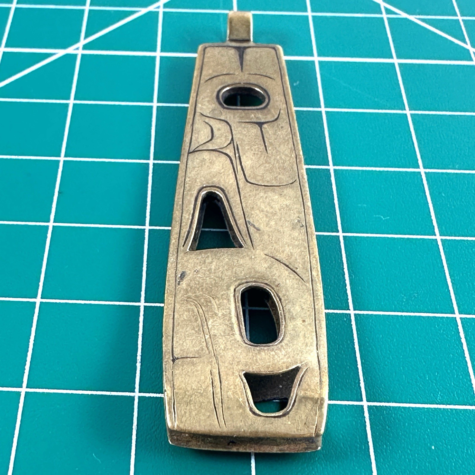 Vintage Brass Tweezers Wearable Pendant Native American Rare
