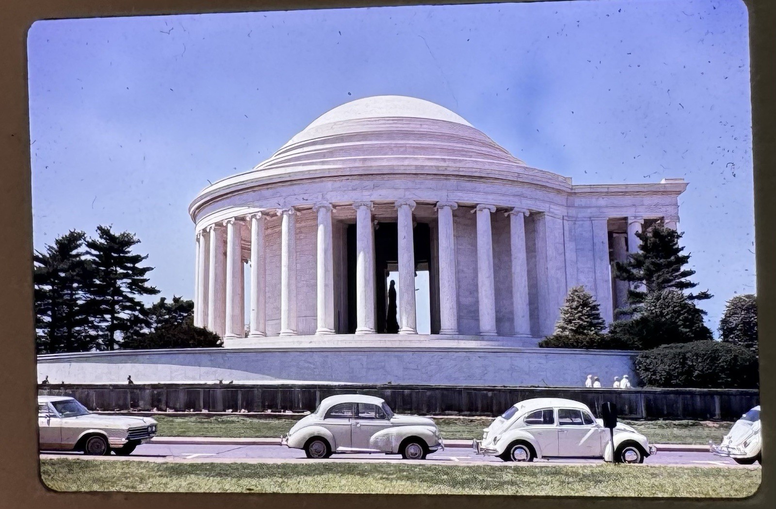 Jefferson Memorial, Cars, Washington DC Vintage 35mm Photo Slide