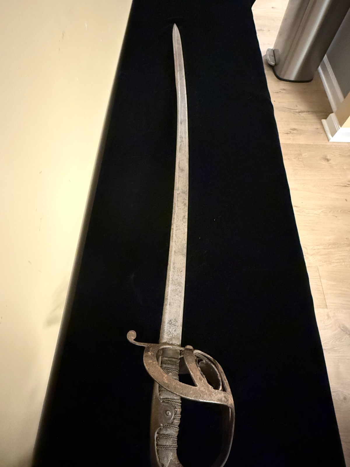 Antique German Imperial Cavalry Saber Sword Carl Eickhorn Solingen Basket Hilt