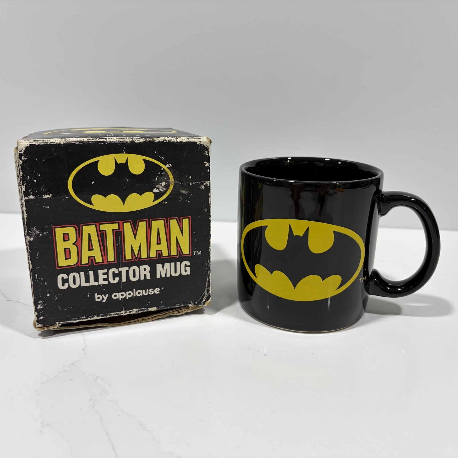 Batman Collector Mug Applause 1964 DC Comics Vintage Logo New with Original Box