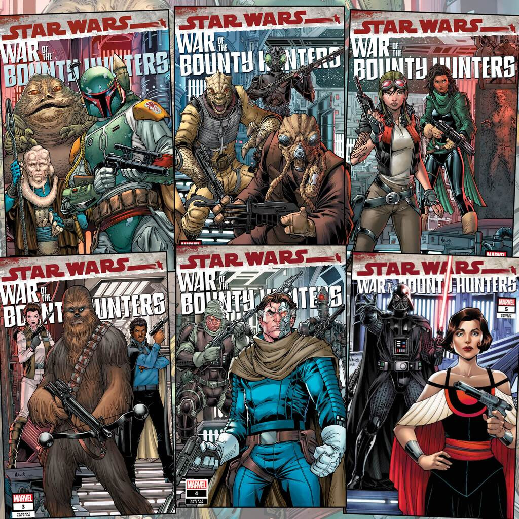 STAR WARS: WAR OF THE BOUNTY HUNTERS ALPHA,1,2,3,4,5 (COMPLETE CONNECTING SET)