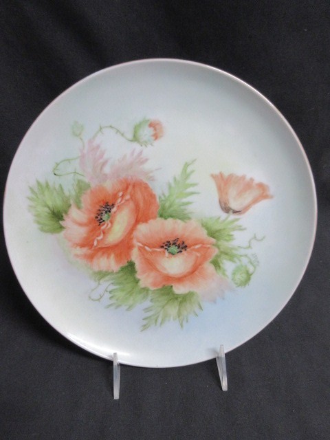 Hand Painted Poppy 10.25\