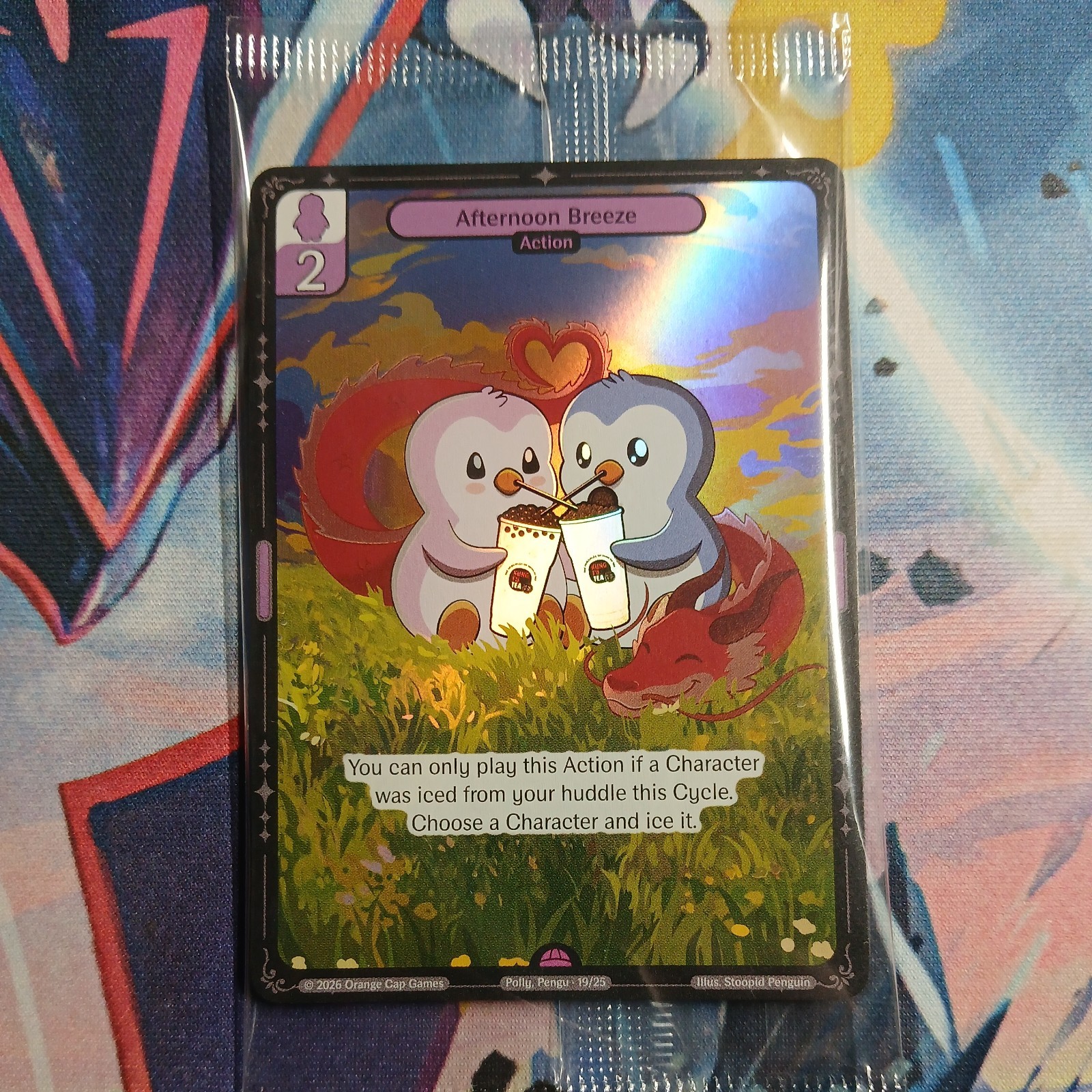 Pudgy Penguins Vibes TCG - Kung Fu Tea Promo Card FOIL - Afternoon Breeze 2026