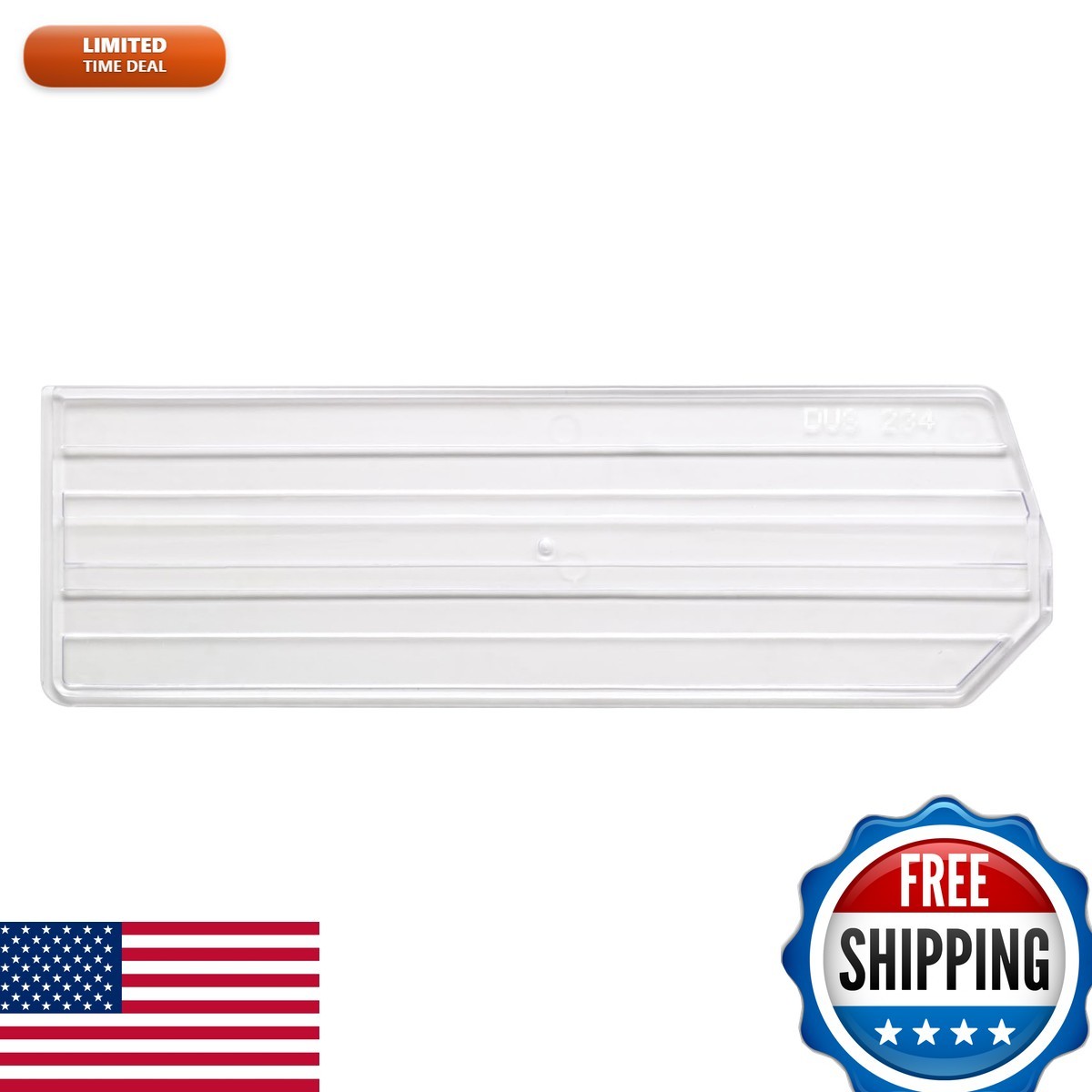 FSE 373-DUS270CL Bin Divider for QUS270 Clear Pack of 6