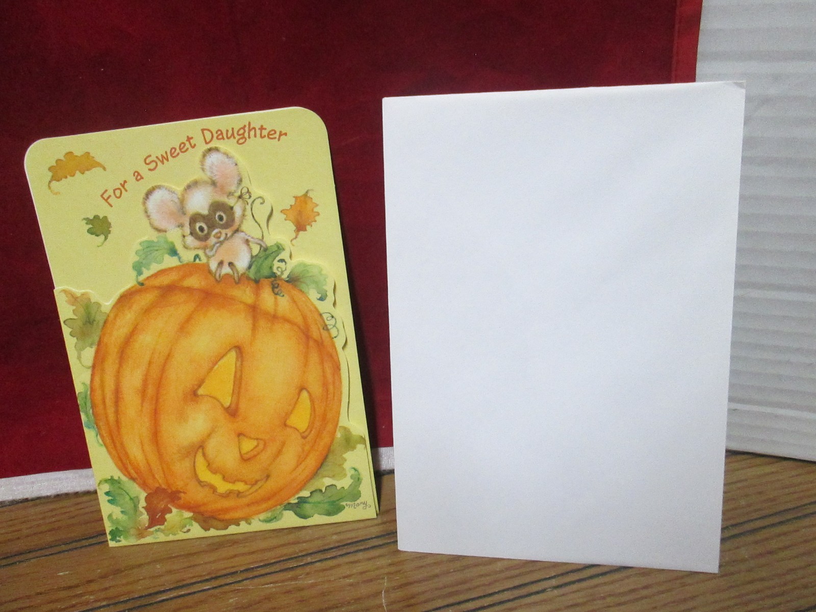 Mary Hamilton Halloween Daughter Card Vintage Hallmark Unused