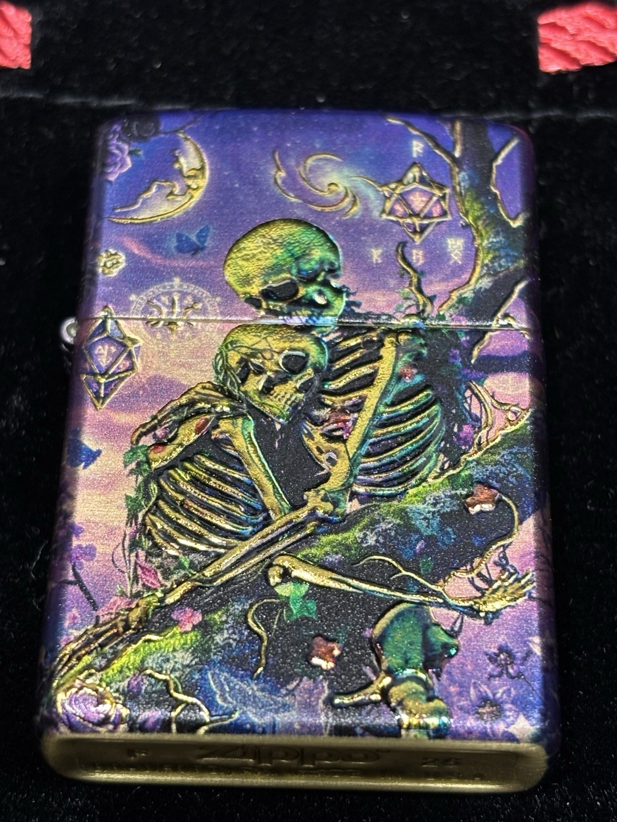 RARE Zippo lighter Unwavering love until death Skull With Exclusive box