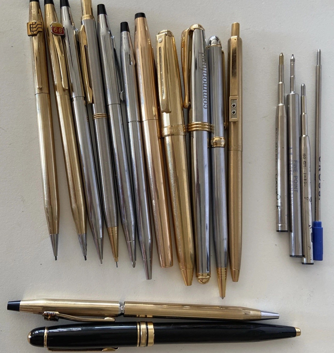 Vintage Lot of 13 Rare Branded Cross & Others Pens & Pencils READ