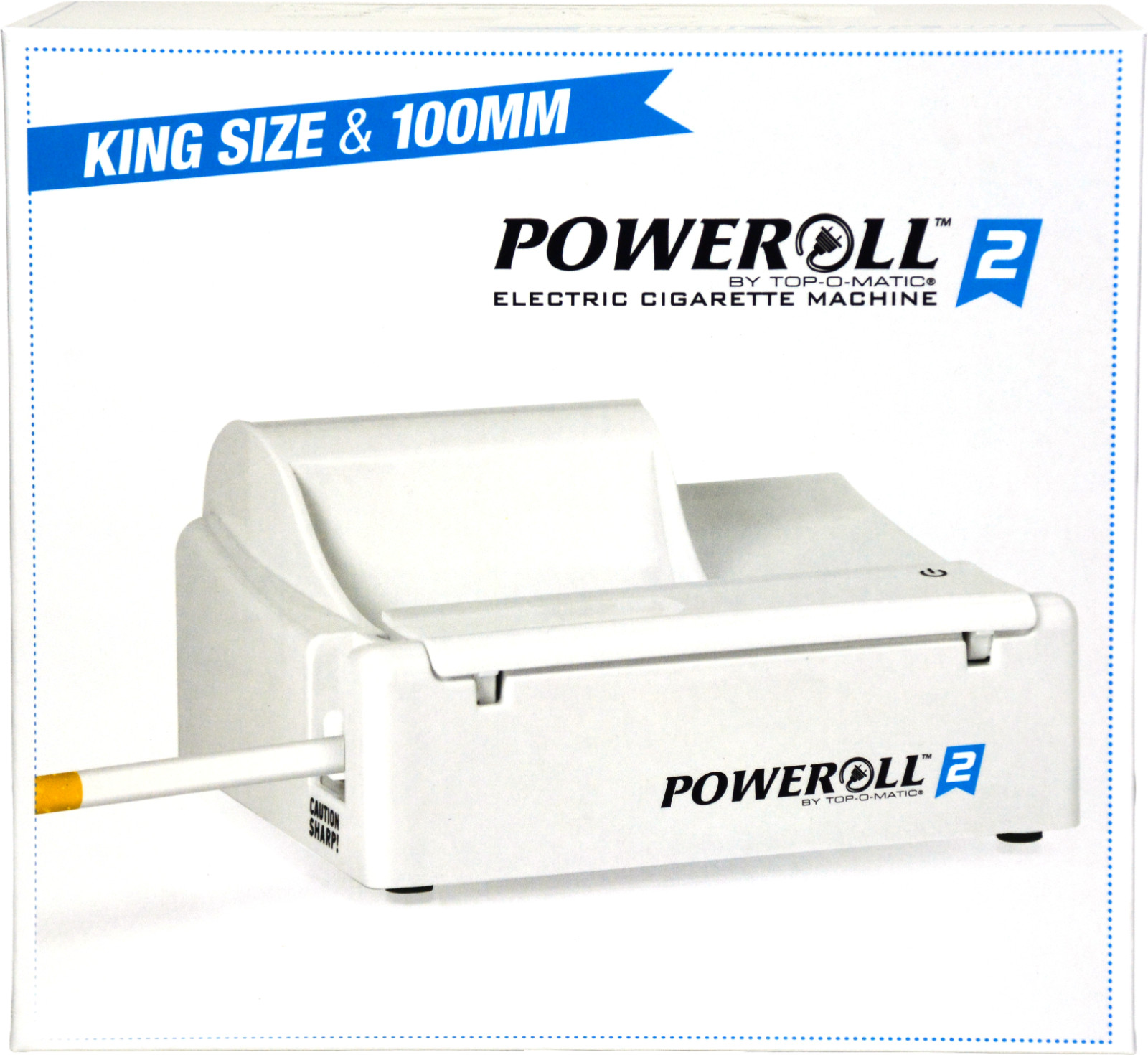 Poweroll 2 by Top-O-Matic - Electric Cigarette Machine for King and 100mm Tubes