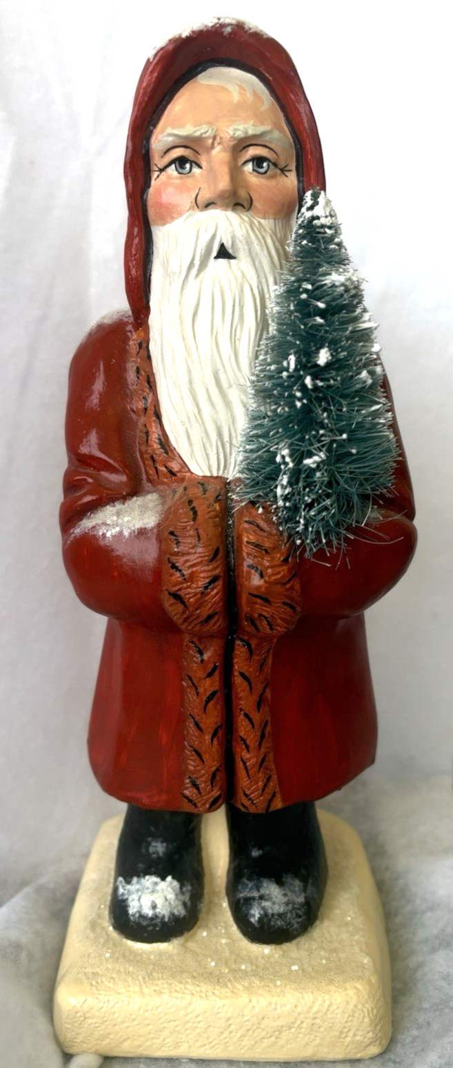 RETIRED 2004 VAILLANCOURT CHALKWARE SANTA FATHER CHRISTMAS #2004-71 LOW #27 MOLD