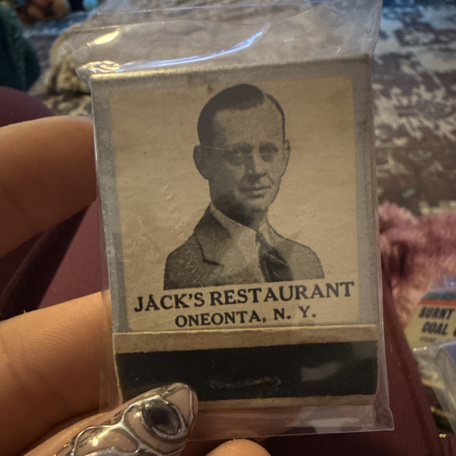 Vintage Jack's Restaurant Matchbook Oneonta NY Collectible