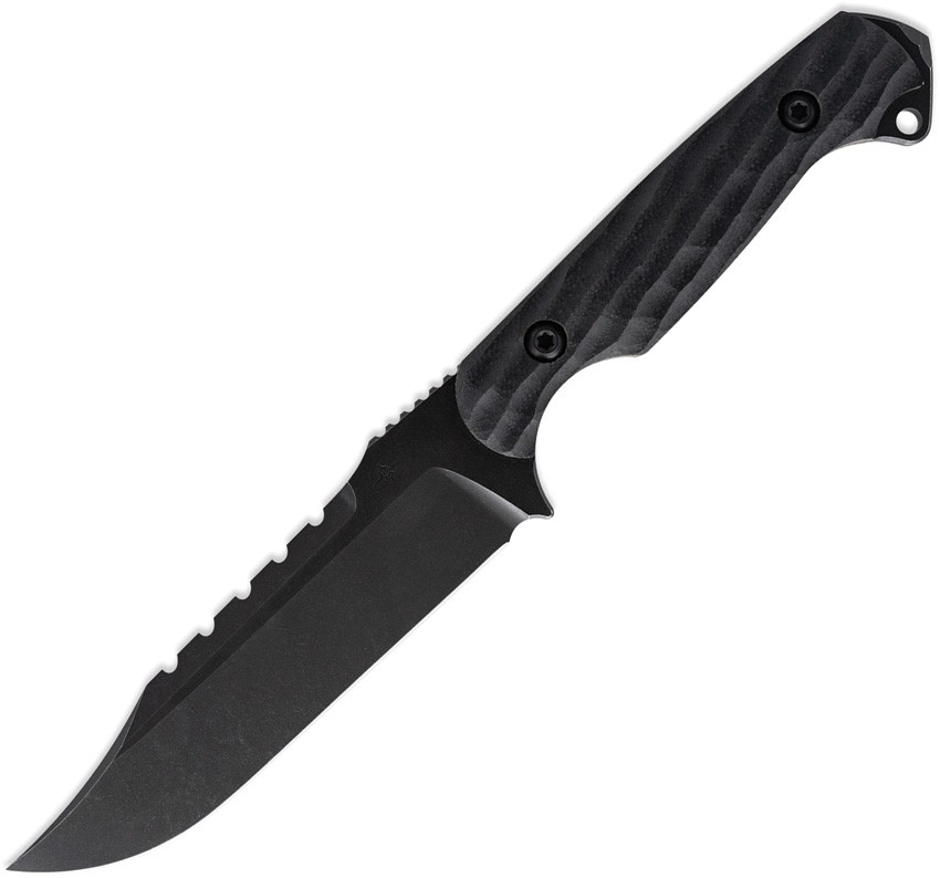 Toor Crewman Fixed Blade Black Knife 4.63 in