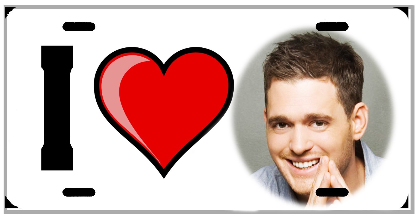 L@@K Michael Buble  License Plate Vanity Auto Tag RoomSign