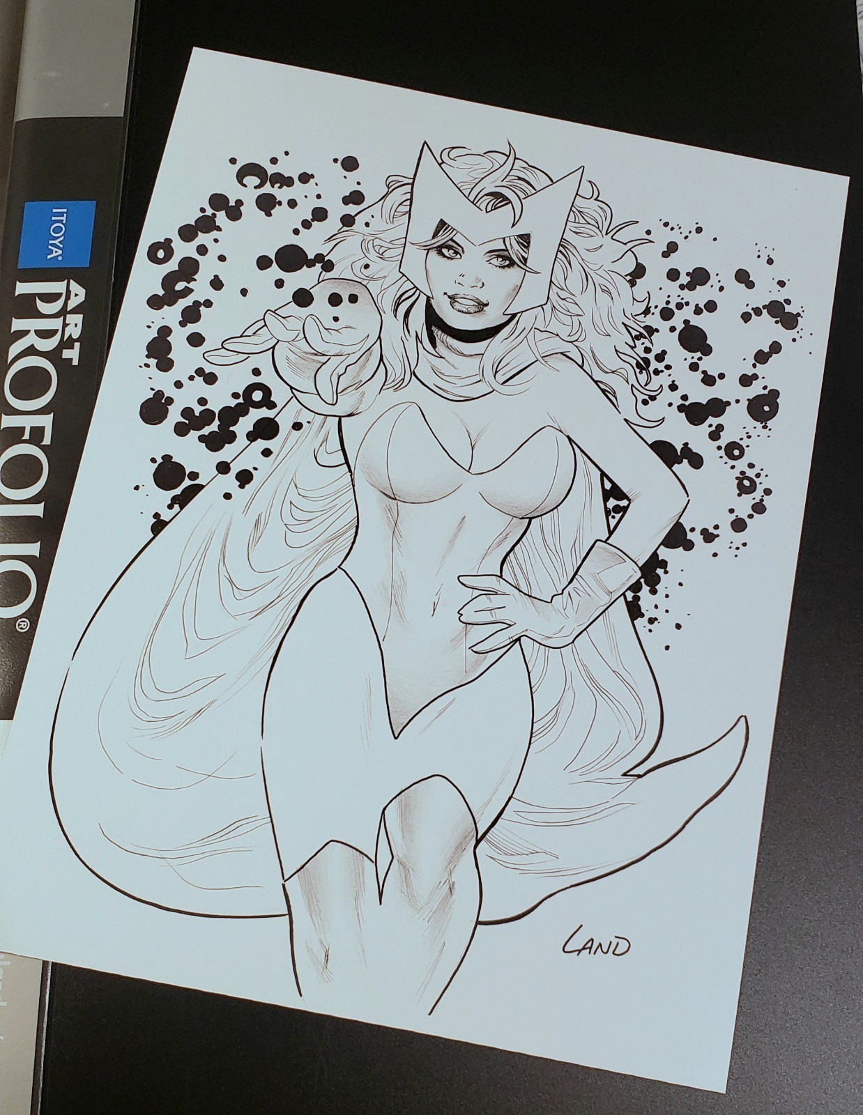 Scarlet Witch by Greg Land Original Art Marvel