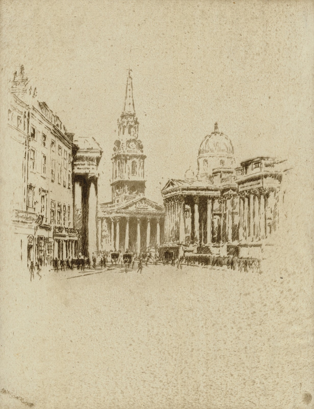 Joseph Pennell St Martin's In-the-Fields Vintage 1920s Architecture Photo Reprin