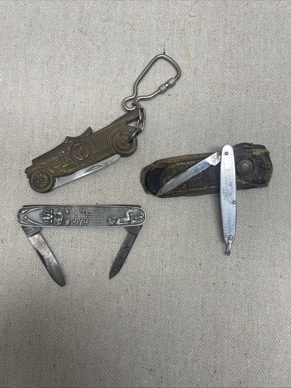 Vintage folding pocket knives lot