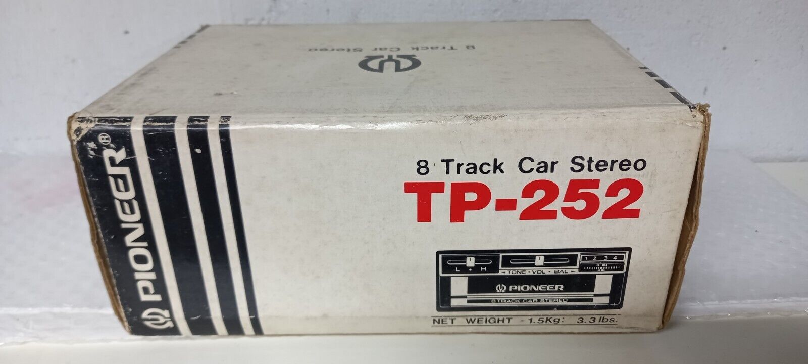Pioneer TP-252 8-Track Car Stereo Tape Player Brandnew NOS