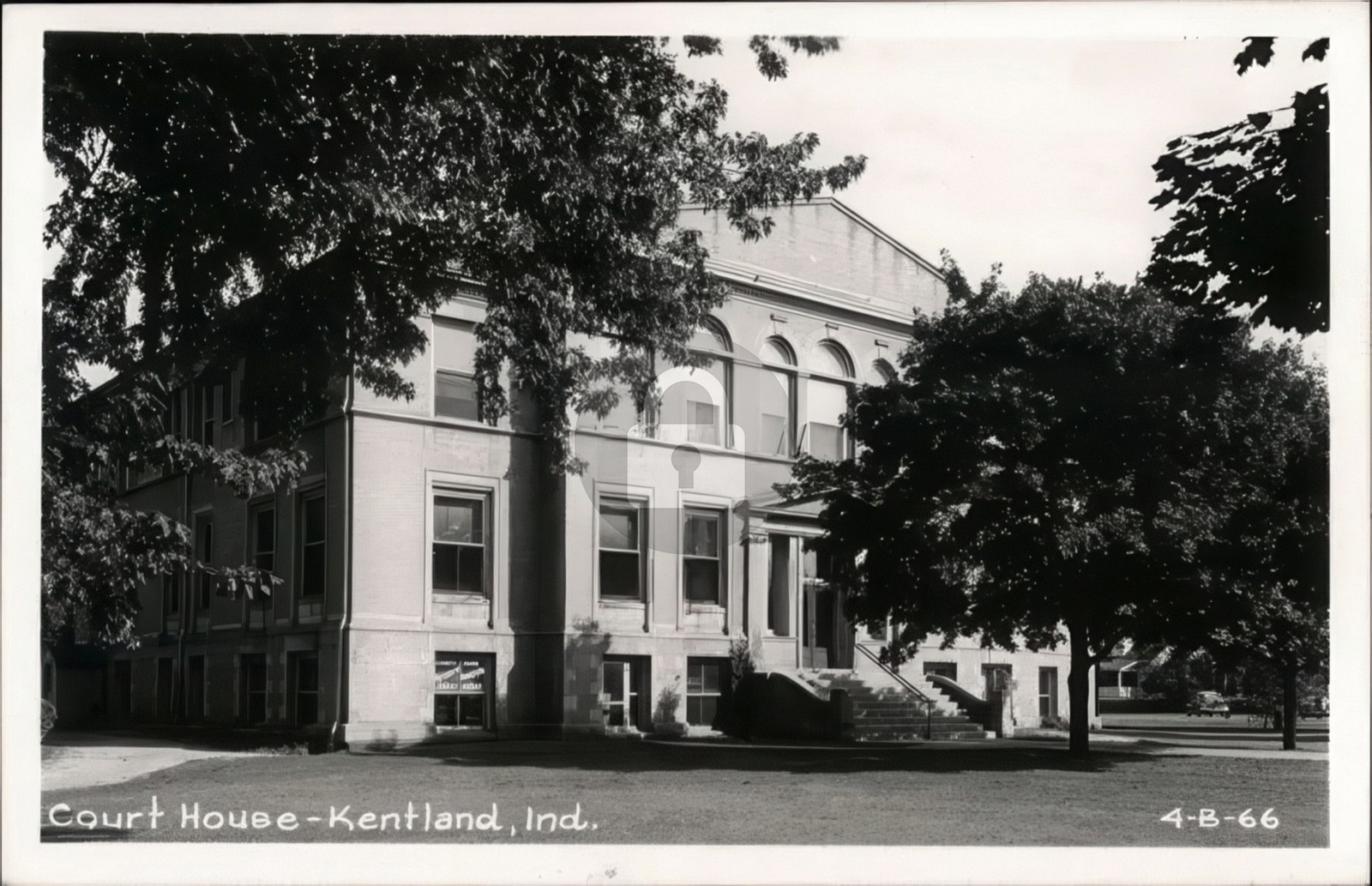Court House Kentland Indiana IN Cline Newton County RPPC Photo Postcard COPY