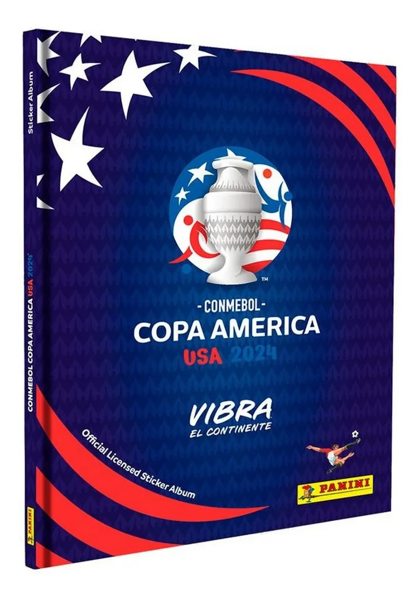 Álbum figuritas Tapa Dura Conmebol Copa América Usa 2024 Panini