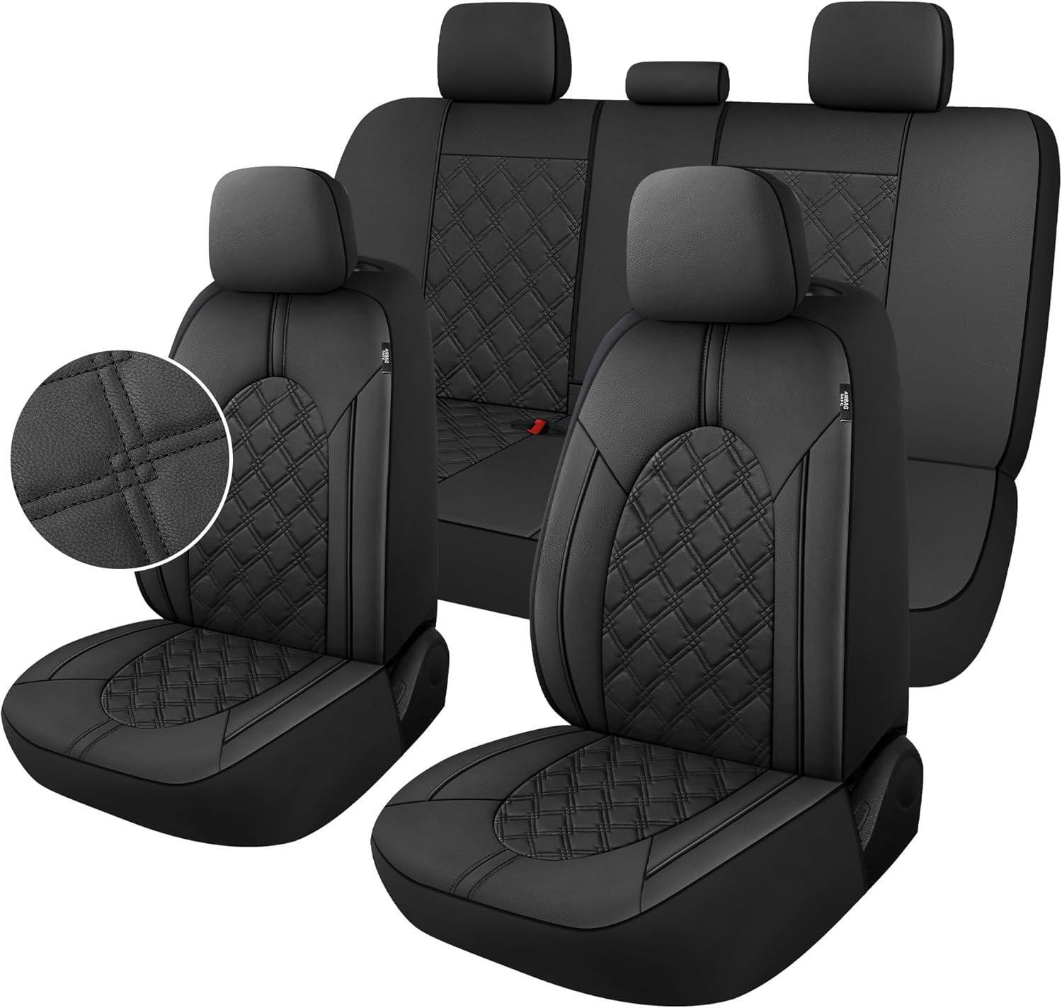 Mejor Fundas Universales Asientos Coche Juego Completo Piel Sintetica Pu Auto