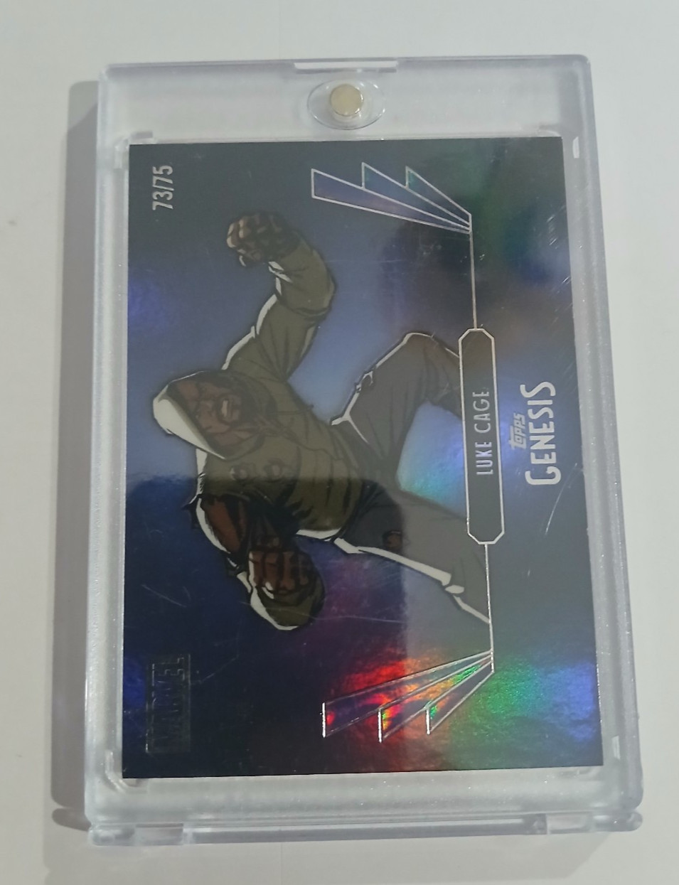 2025 Topps Disney Genesis #77 LukeCage BlueFoil /75