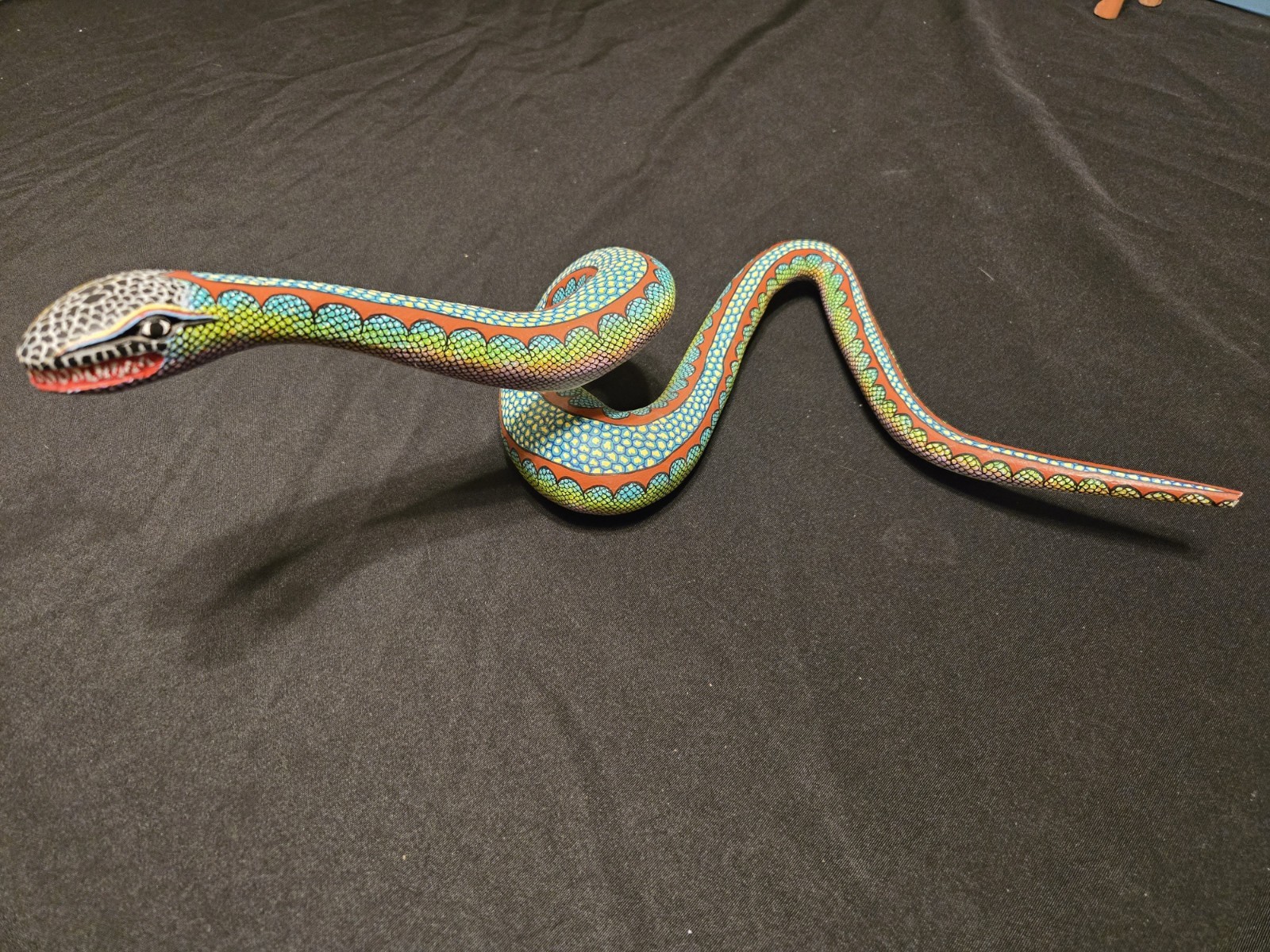 Snake Oaxaca Alebrije Wood Sculpture