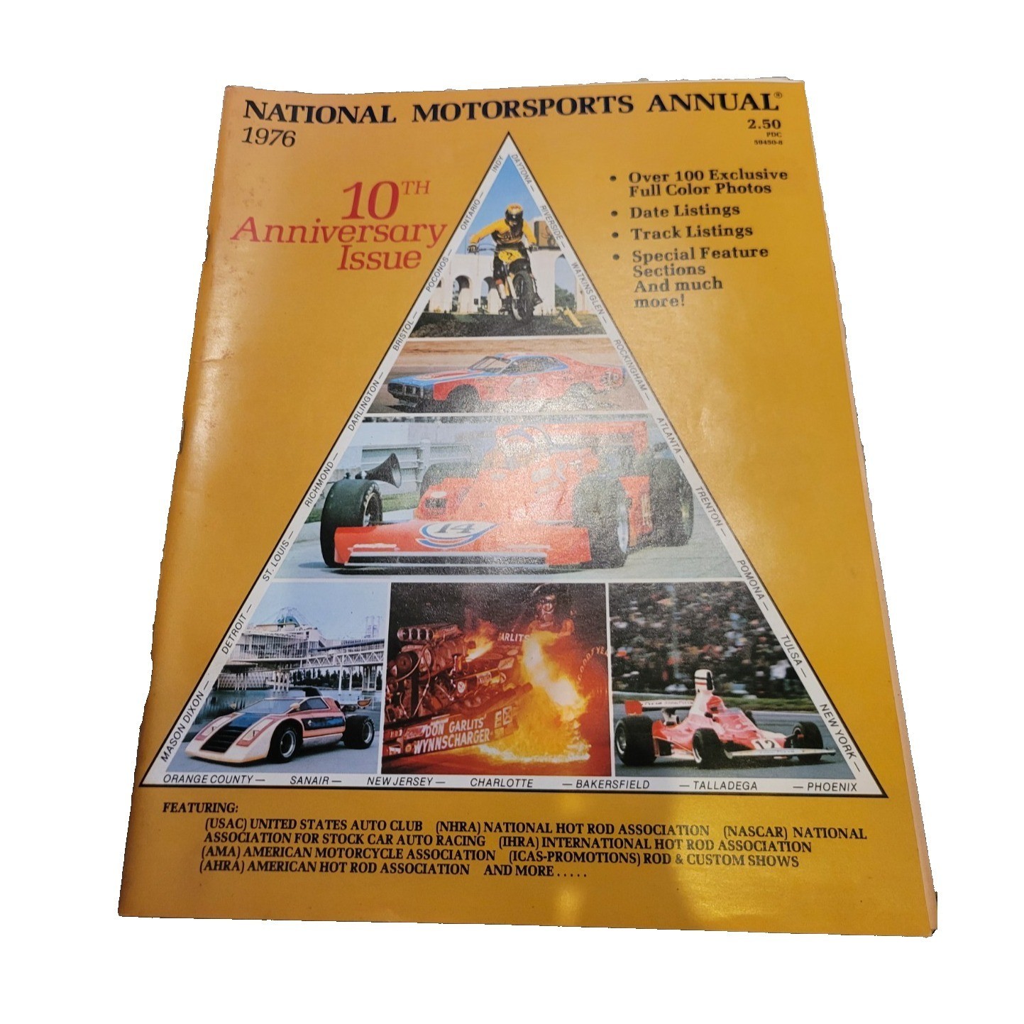 Vtg 1976 National Motorsports Annual Car Racing Magazine 10th Anniversary Issue
