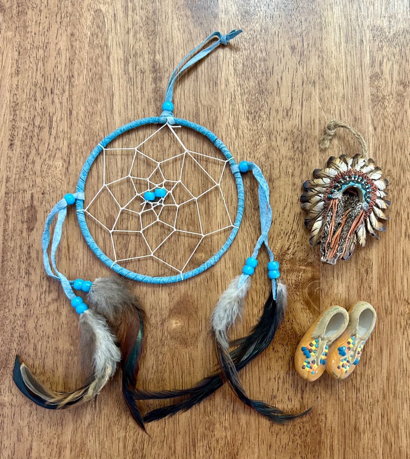 Vintage Native American Decor Lot of 3 (Hanging Decor, Handmade)