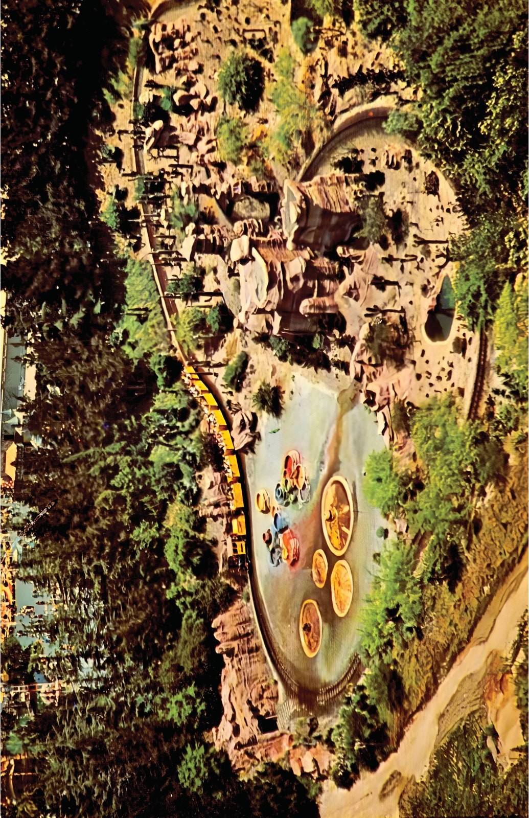 Nature\'s Wonderland Mine Train Aerial View Disneyland Attraction Photo Print