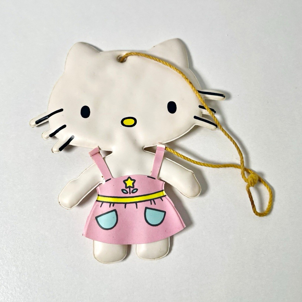 Rare 1976 Sanrio Hello Kitty Vinyl Dress Up Doll With Removable Dress
