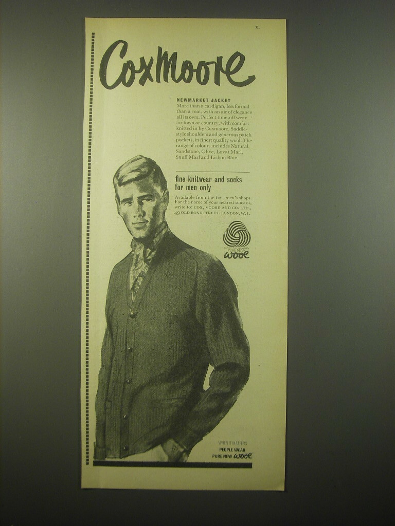 1966 Coxmoore Newmarket Jacket Advertisement