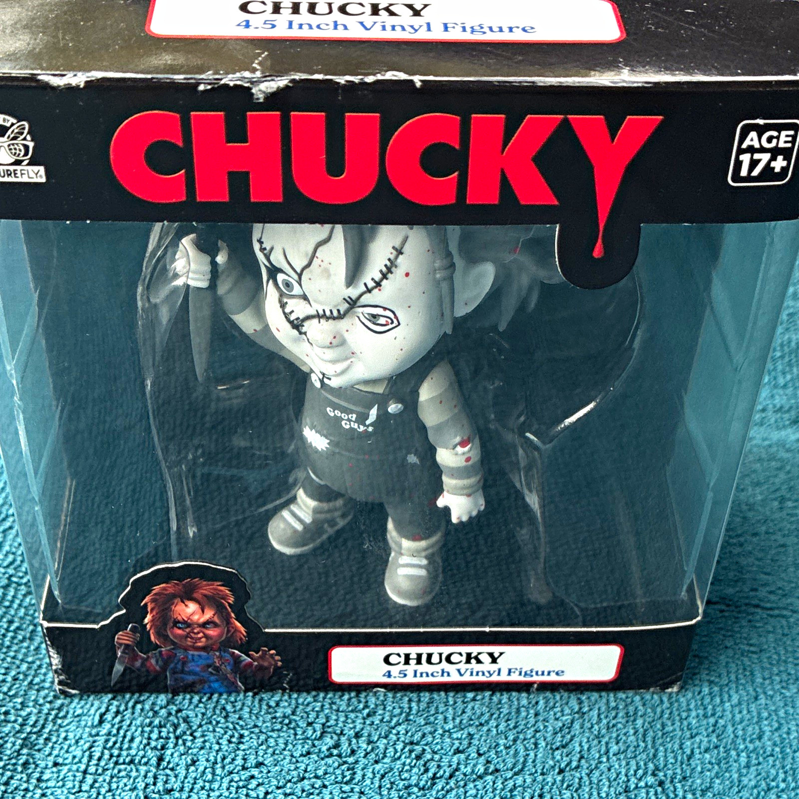 Culturefly CHUCKY Chucky 4.5in Vinyl Figure Boxed YEQ015A-RB Age 17+