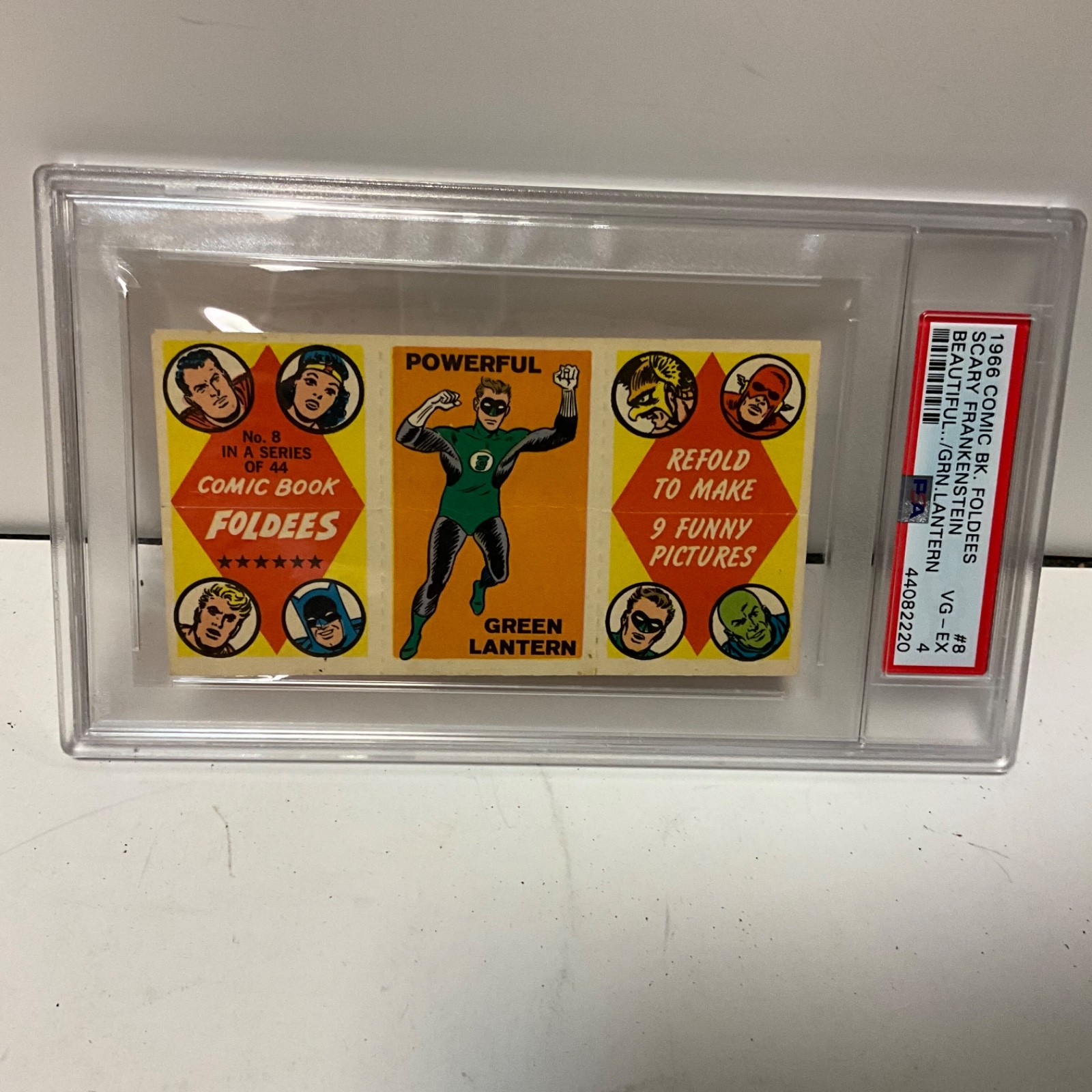 Vantage 1966 Topps Comic Book Foldees #08 Frankenstein/Beautiful / Green Lantern