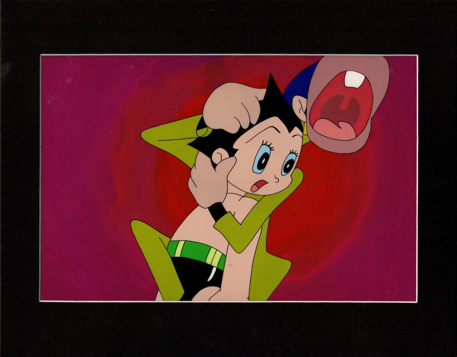 Astro Boy Prod Animation Anime Cel Setup/Model w/OBG Background Cel 1960s Tezuka