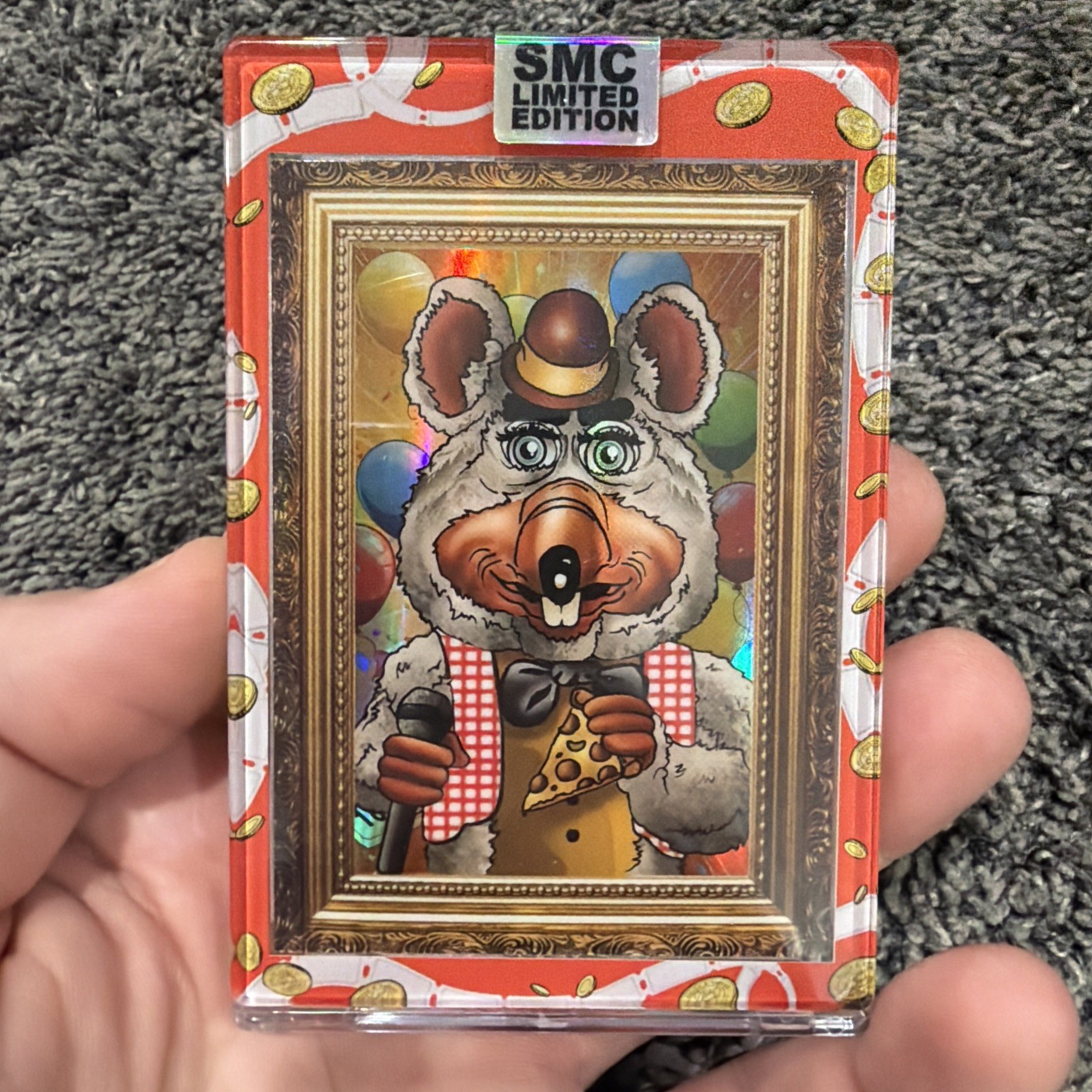 Saturday Morning Cards Portrait Card of Chuck E Cheese - Limited 40/50 Omega SMC