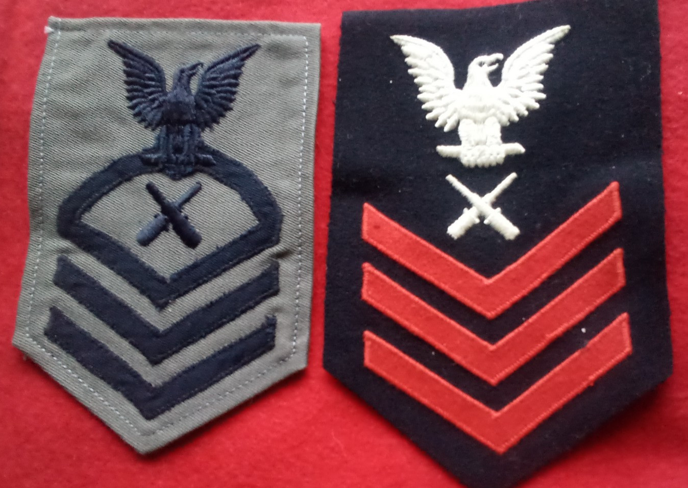 US NAVY WW 2 BLUE AND GRAY,  GUNNERS MATE GMG
