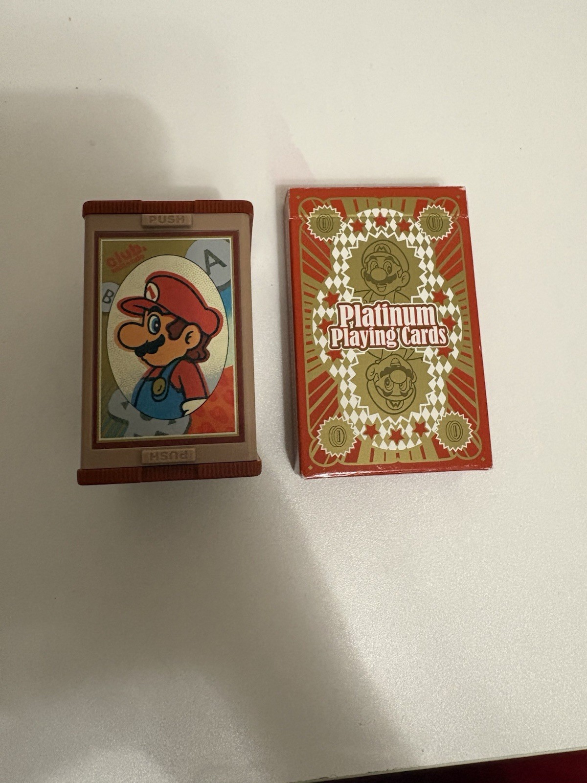 Nintendo Club Hanafuda Cards With Mario Case And Pack Of Playing Cards New