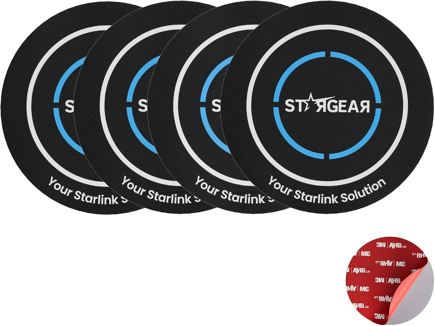 4PCS Starlink Mini/Gen 3 Magnetic Mount Plates, Adhesive Metal Plate Magnetic...