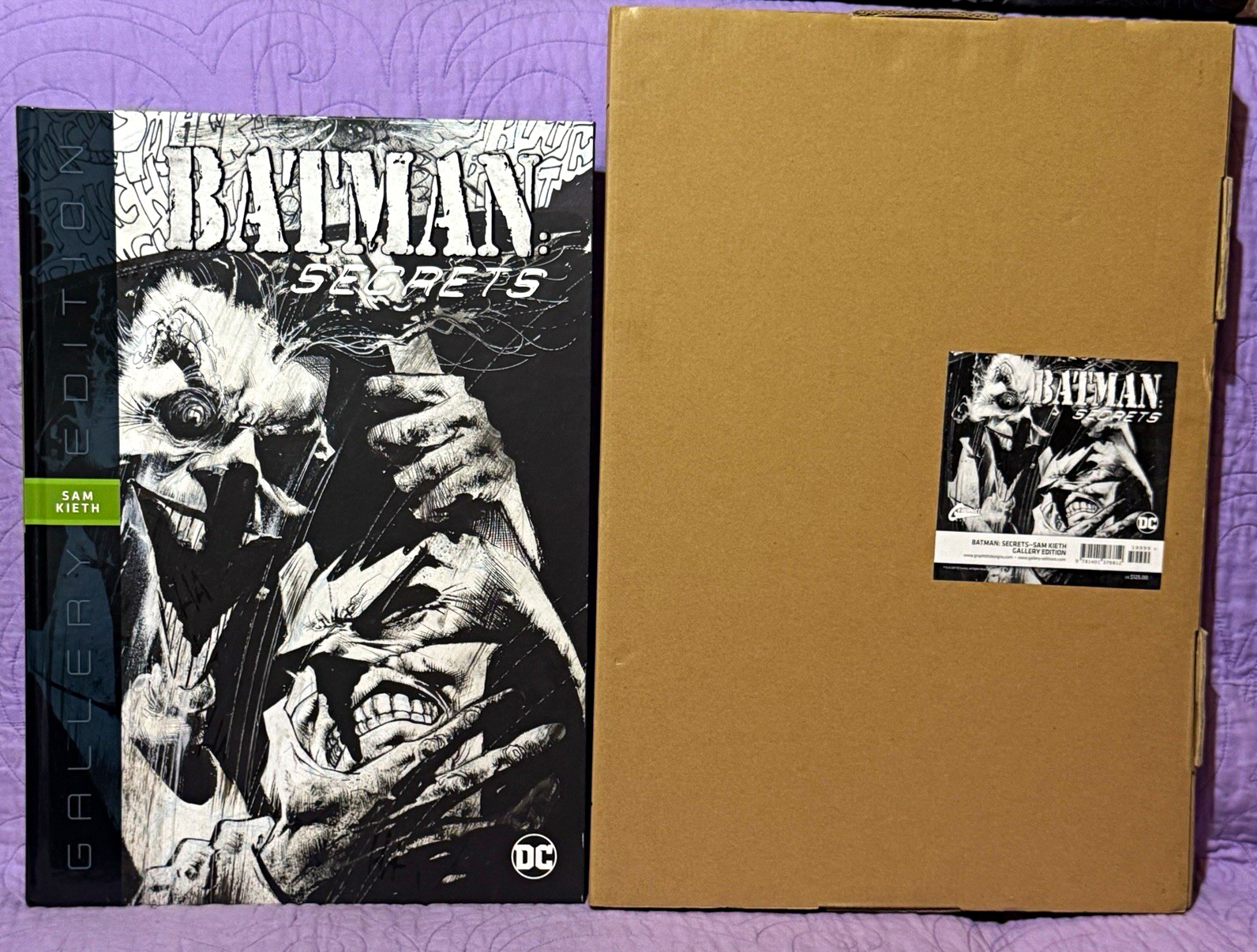 Batman Secrets Sam Kieth Gallery Edition HC 12x17 Graphitti Designs DC Comics