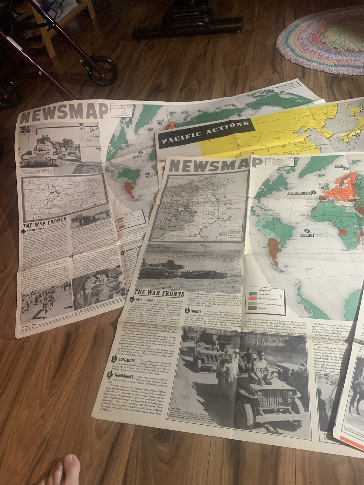 4 Historic copies of United States World War II \