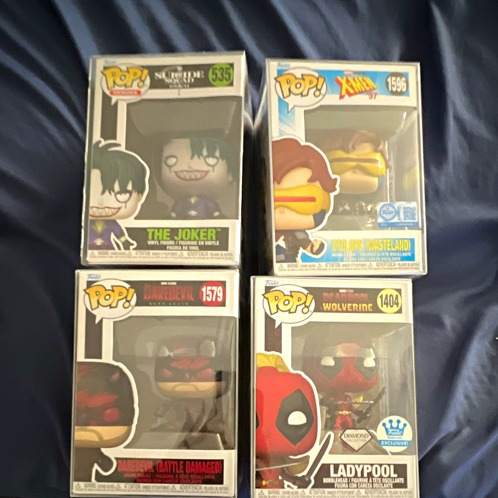 Funko Pop 4pc Mixed Lot Diamond Collection BoxLunch Exclusive Unopened