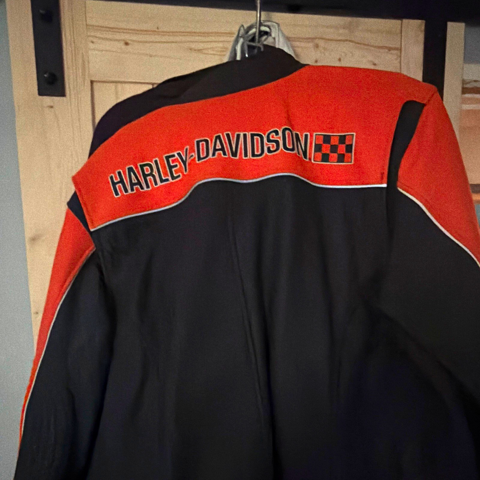 Harley-Davidson Black & Orange Jacket