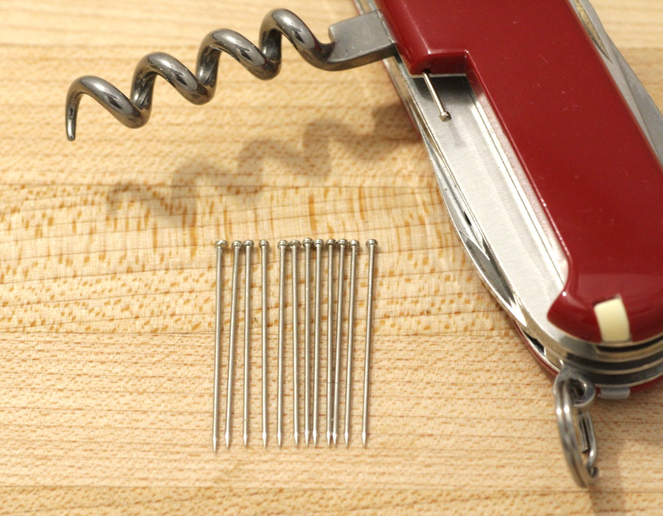 12pc Stainless Straight Replacement Pins for Victorinox 91mm 84mm SAK
