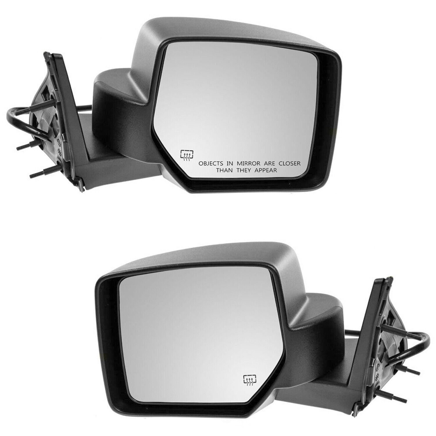 Door Mirror Set DIY SOLUTIONS MIR04024 fits 07-11 Dodge Nitro