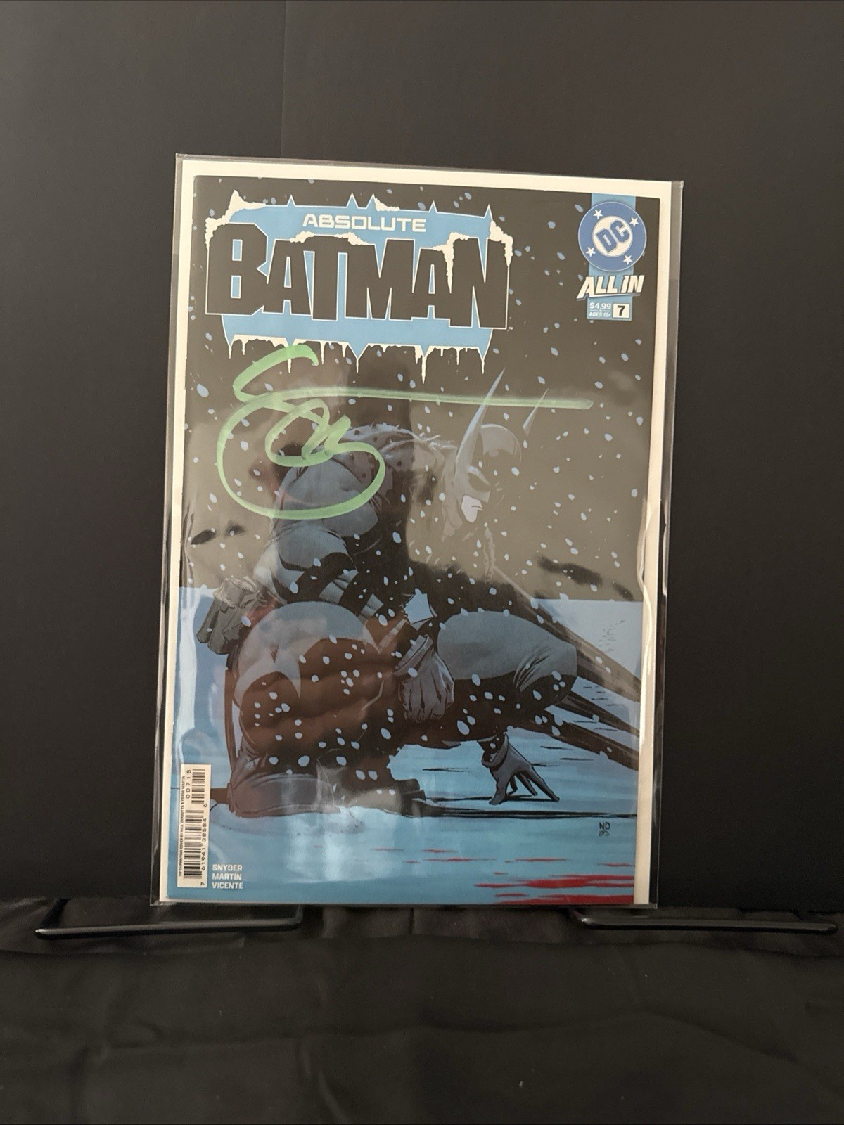 Absolute Batman #7 signed by Scott Snyder 5th Print
