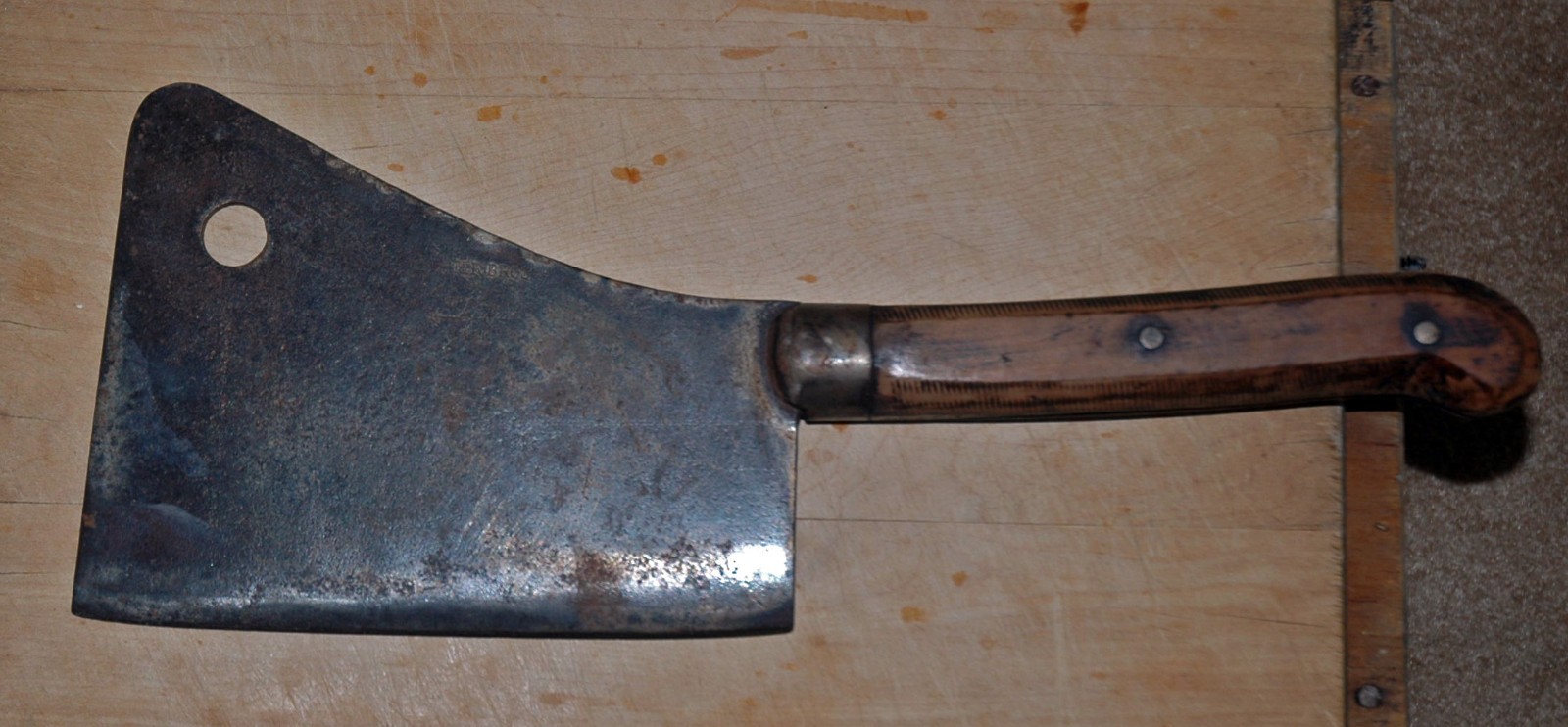 Antique ca. 1890 meat cleaver