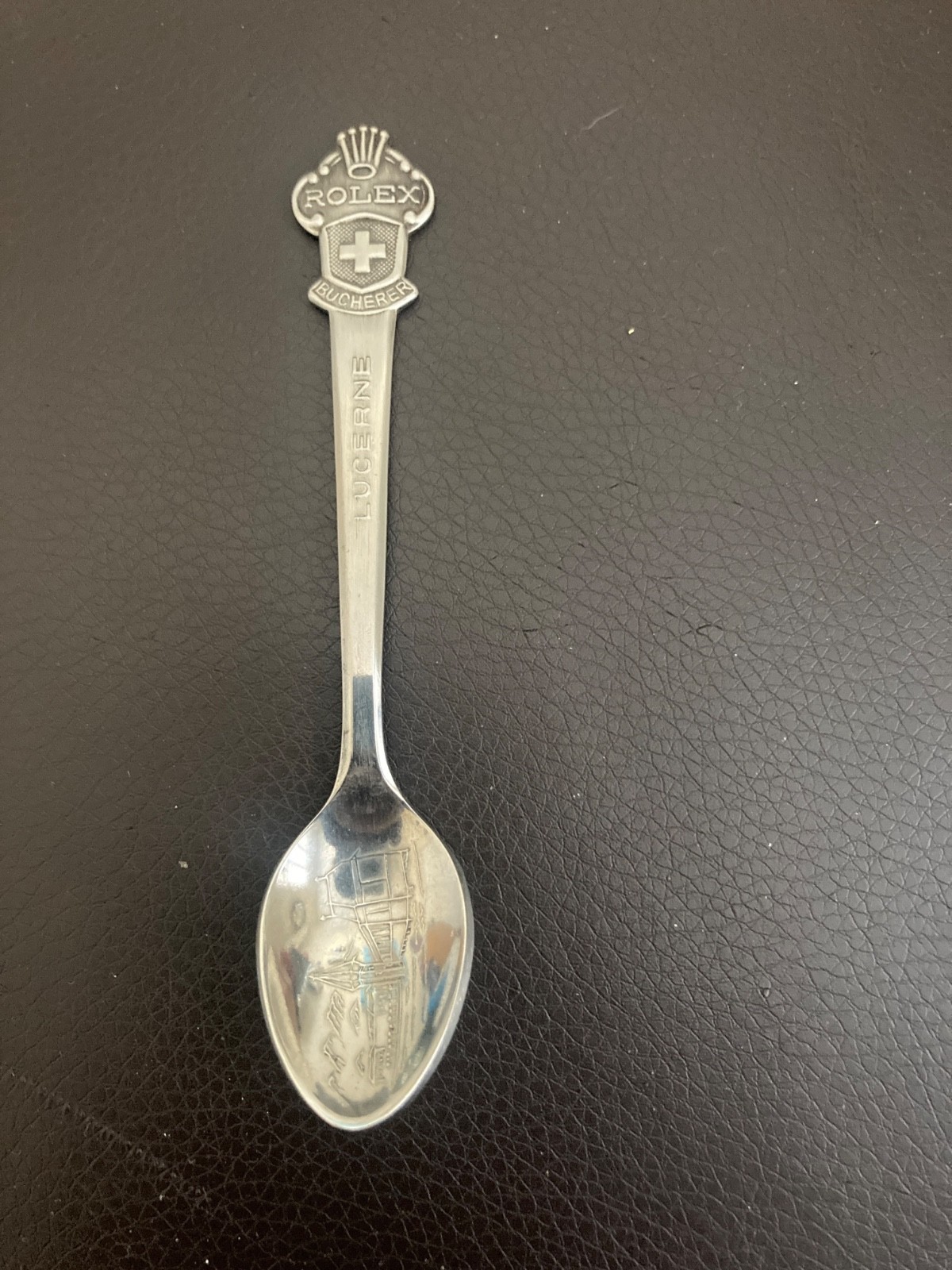 Rolex Watch Spoon Vintage Silver Plate CB Lucerne Bucherer of Switzerland