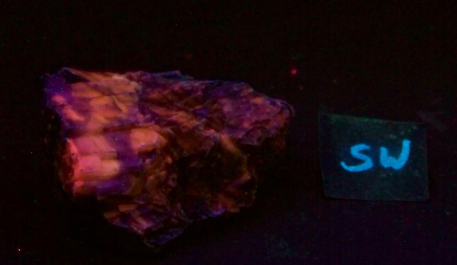 Fluorescent Calcite AZ  Mineral Specimen
