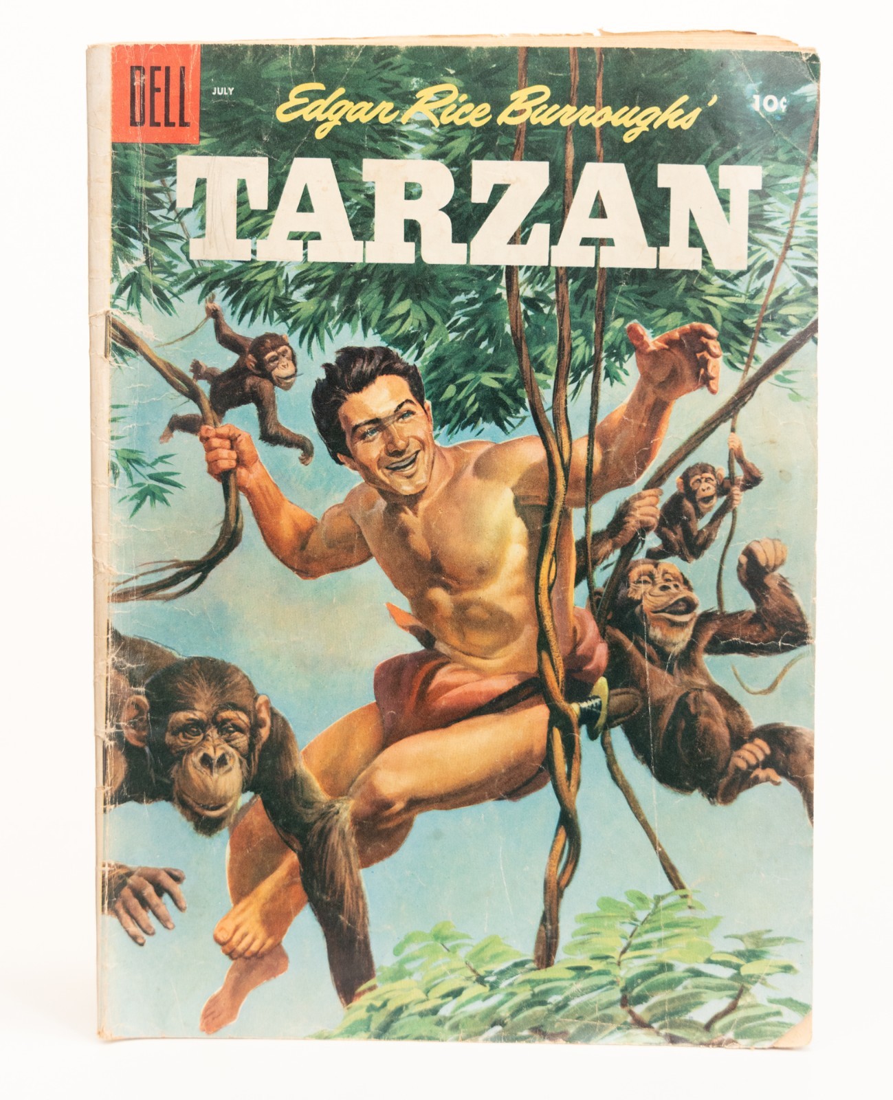 Edgar Rice Burroughs\' Tarzan #70 - 1955  $0.10 - Dell - GD+