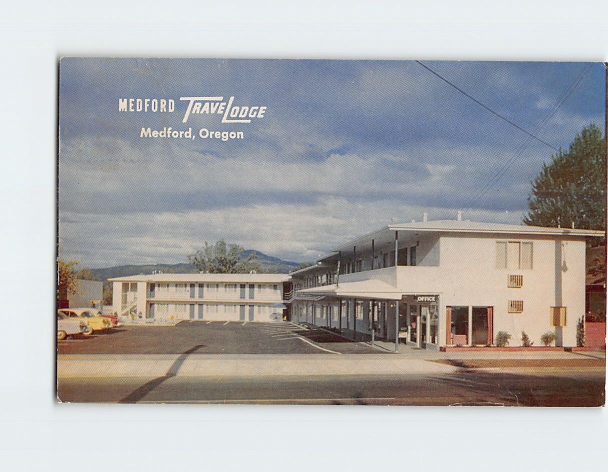 Postcard Medford Travel Lodge 722 north Riverside Avenue Medford Oregon USA