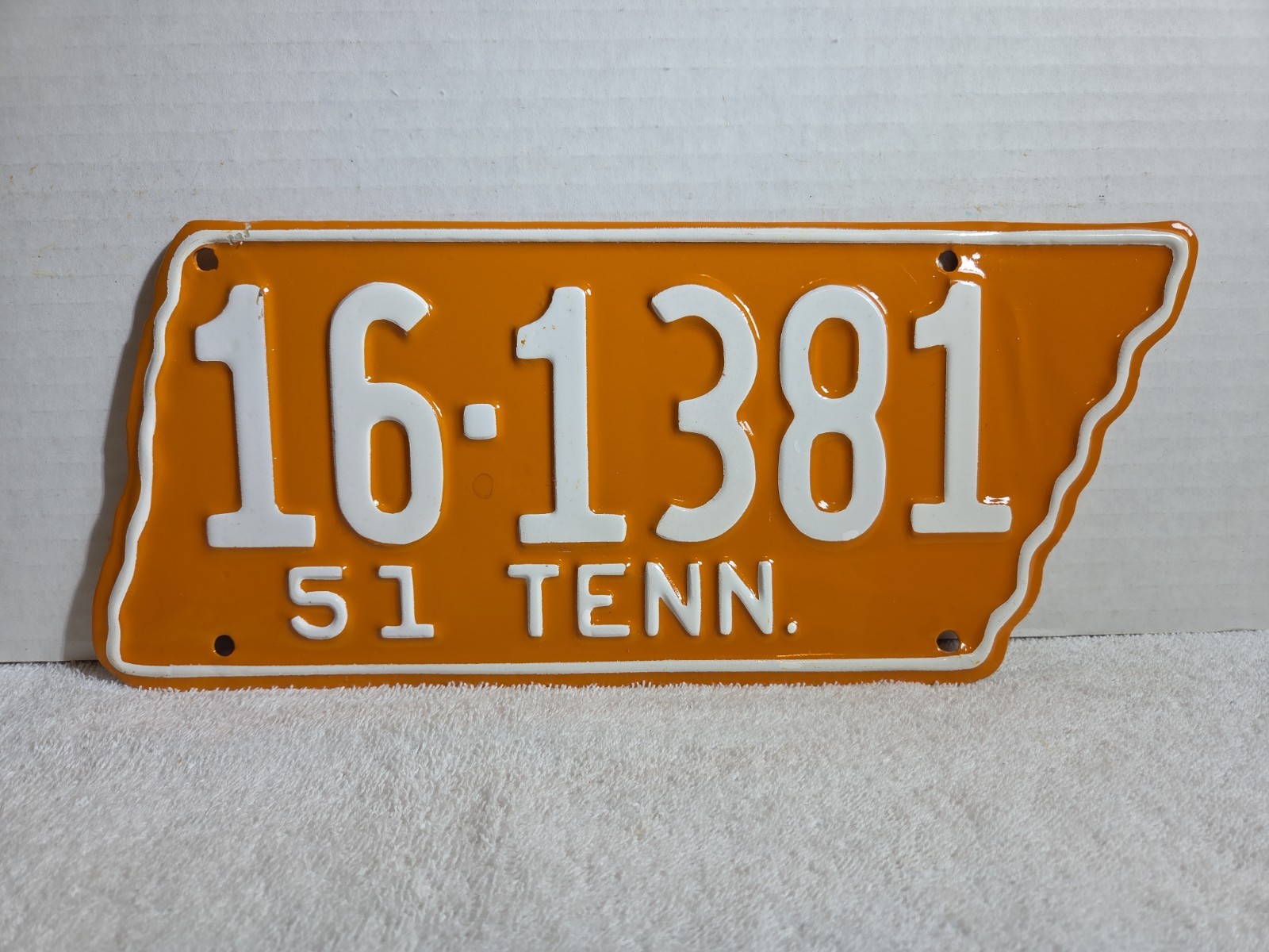 Vintage 1951 Tennessee License Plate - Wilson County REPAINTED 